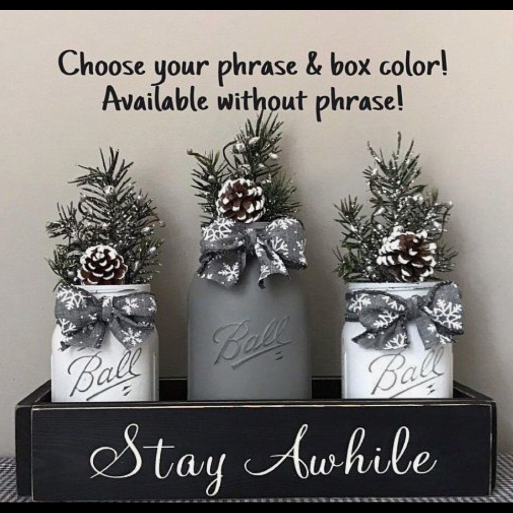 Winter Manson jars